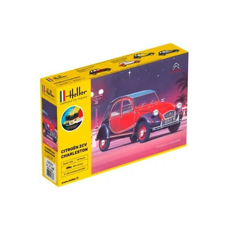 Heller set complet 1 24 Citroen 2cv Charleston