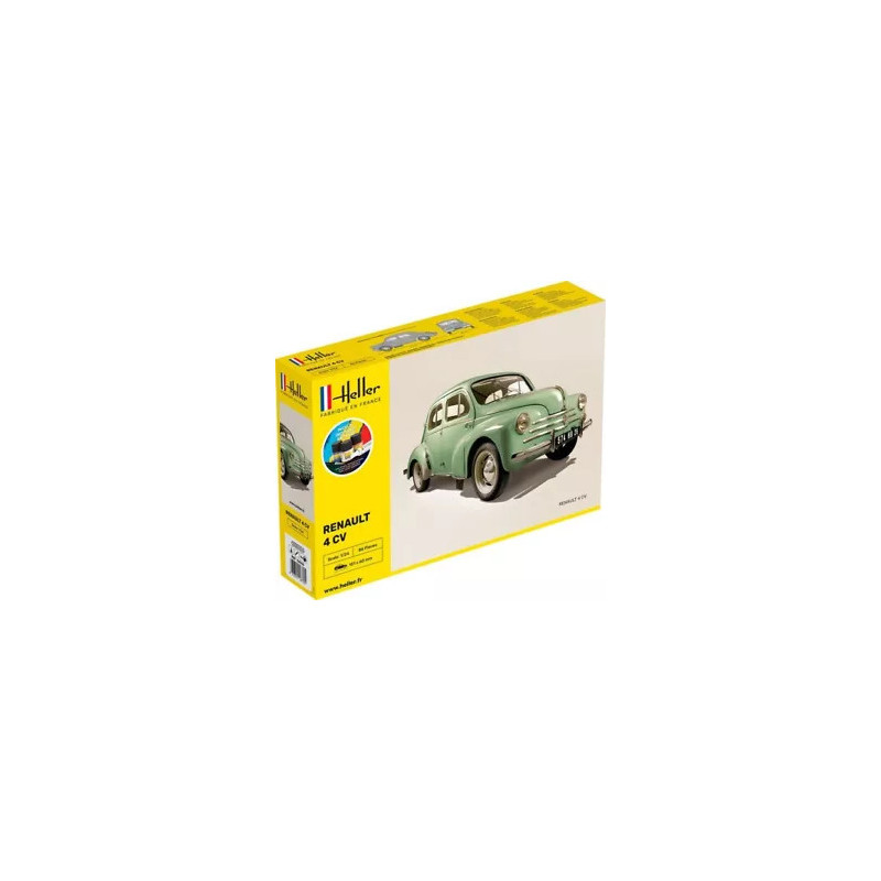 Heller 1 24 Renault 4 cv avec colles et peintures
