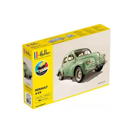 Heller 1 24 Renault 4 cv avec colles et peintures