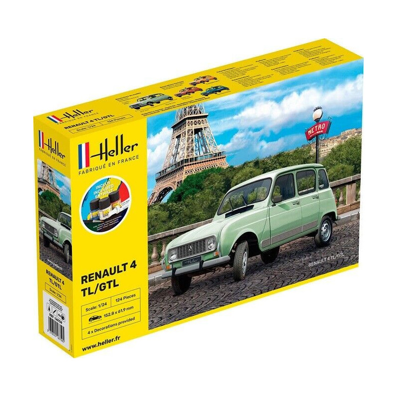 Heller Starter KIT 1 24 Renault R4 4L Gtl