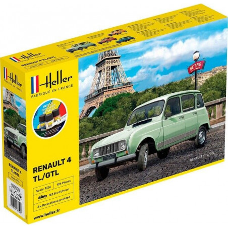 Heller Starter KIT 1 24 Renault R4 4L Gtl