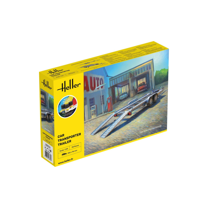 Heller Starter KIT 1 24 Remorque plateau