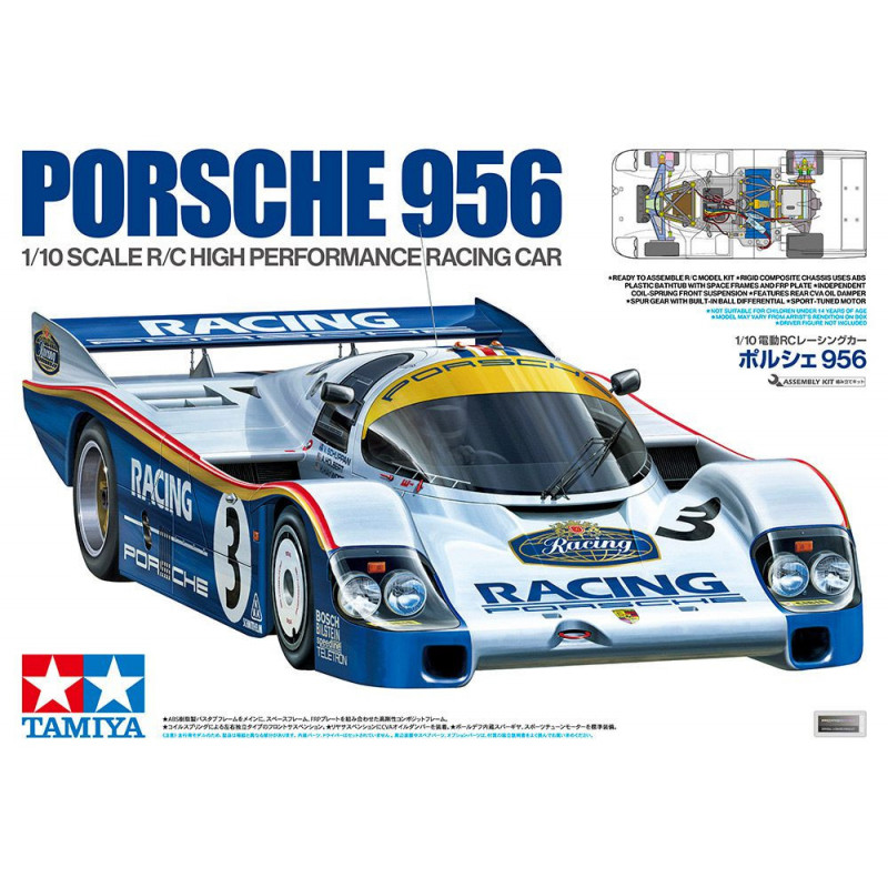 Tamiya Kit 1 10 TT Vintage Porsche 956 1982 KIT 47508