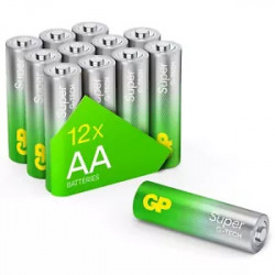 12 PACK AA GP SUPER ALCALINE