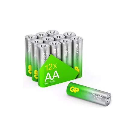 12 PACK AA GP SUPER ALCALINE