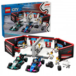 LEGO garage F1 avec voiture