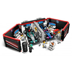 LEGO garage F1 avec voiture