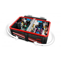LEGO garage F1 avec voiture