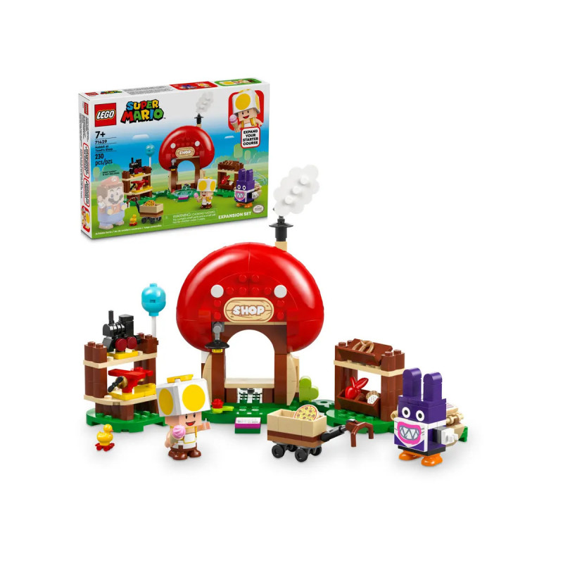 Lego mario nabbit at toad's shop